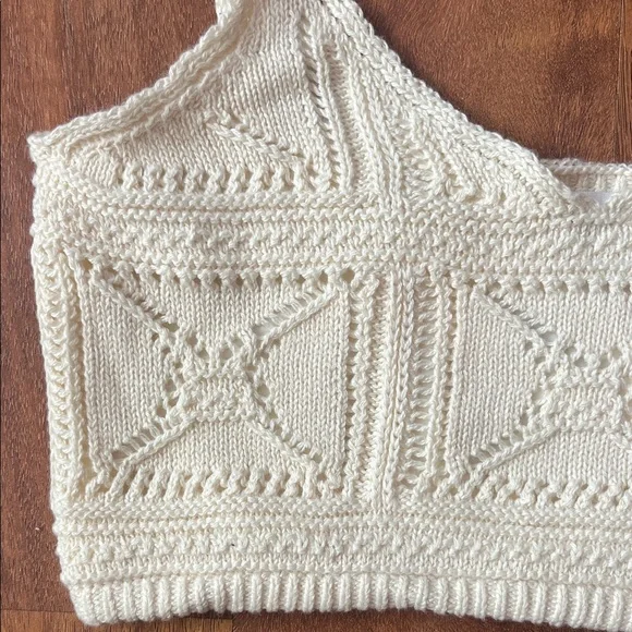 Elegant Cream Knit lined bra - Picture 4 of 16